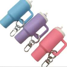 1/6 chiếc móc khóa hình cốc nước mini có thể tháo rời - Giá đựng son môi, mặt dây chuyền ba lô, phụ kiện dự tiệc - 1 cái (màu ngẫu nhiên) - Xem 5