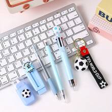 Set de 8 artículos de papelería - Nuevos útiles escolares, incluye resaltadores, colgante, borradores, cinta correctora, 2 bolígrafos, lápiz mecánico y bolígrafo de gel - Regalo de vuelta al colegio - Multicolor - Ver 10