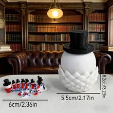 Conjunto de estatuetas de dragão cavalheiro fofo e adorável impresso em 3D + ovo de dragão, escultura de plástico para decoração de mesa, presente de Natal - Multicolorido - Ver 4