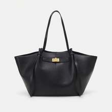 Lightweight, Large-Capacity Wing Bag For Women, High-End Handbag, Commuter Mommy Tote Bag - 25089# Black (PU) - View 3