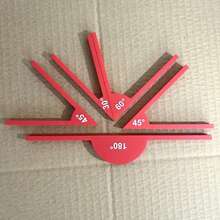 1 Juego de herramientas de enseñanza de transportador, suministros de matemáticas, herramientas de ángulo, herramientas de visualización de ángulo geométrico, ayudas didácticas de matemáticas, herramientas de aprendizaje, herramientas de reconocimiento de ángulo, superficie texturizada - Ver 6