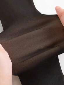 200g/80g Women's Thermal Lined Thickened Warm Leggings, Spring Autumn Winter Warm Pants Base Layer, Black Faux Translucent Tights, Create Bare Leg Effect, Suitable For Outdoor Wear - Black - View 5