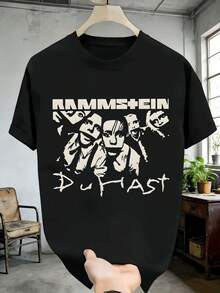 Men T-Shirts - 黑色 - 查看 2