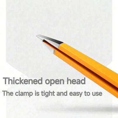 1pc High Precision Eyebrow Tweezers, Hair Removal Pliers, Slanted Eyebrow Clip For Plucking Hairs, Facial Hair Removal Clip, Makeup Beauty Tool, Eyebrow Tweezers Face Hair Remover, Suitable For Eyebrows, Fine Hairs, Mustache, For Home, Salon And Beauty Parlor Use