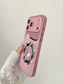 适用于 17 Pro Max/17 Pro/17/17 Air/16/16 Pro/16 Pro Max/16 Plus/15/15 Plus/15 Pro/15 Pro Max、14/14 Plus/14 Pro/14 Pro Max、13/13 Pro/13 Pro Max、12/12 Pro/12 Pro Max、11/11 Pro Max、Xr/Xs Max 的奢华闪亮苹果图案玻璃手机壳，经久耐用，时尚美观。 - 粉色 - 查看 8