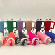 1/6 chiếc móc khóa hình cốc nước mini có thể tháo rời - Giá đựng son môi, mặt dây chuyền ba lô, phụ kiện dự tiệc - 1 cái (màu ngẫu nhiên) - Xem 4