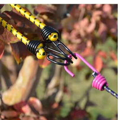 10 Stück/Set Outdoor Camping Zelt Elastikband mit Fixierschnalle Haken 15cm dehnbarer Spanngurt für Vordach Markise Plane Camping Ausrüstung