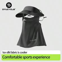 DTUCYCLE Summer New Cycling Face Mask/Outdoor Ice Silk Cap Face Mask/Full Face Breathable Thin Brim Cap - Multicolor - View 6