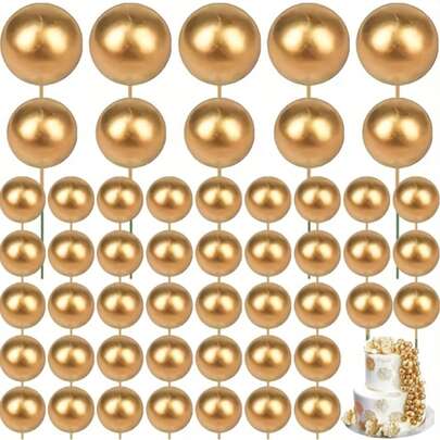 Cake Decorations, Exquisite Spherical Decor To Create Birthday Party Atmosphere, Ideal Gift For Birthday Parties, Random Delivery