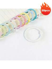Bộ 20 chiếc vòng kẹp giấy đa năng, bao gồm thẻ, vòng đục lỗ, kẹp giấy, phụ kiện lưu trữ sáng tạo. - A - Xem 14