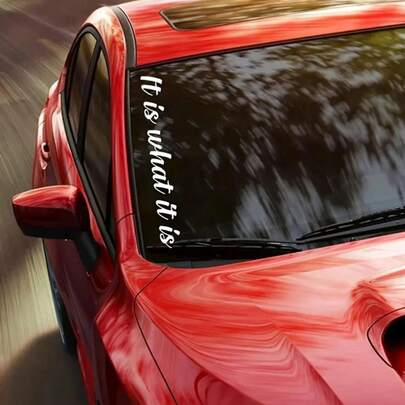 Reflective "That's How It Is" Car Window Sticker - High Quality Vinyl Windshield Decal (Suitable For Front And Rear Windows) - Personalized Car Graphics - Durable Waterproof Car Decoration
