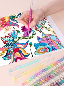 6/9/45/72/99/162/234支装彩色圆珠笔，书写流畅，0.6毫米笔尖，适用于绘画、笔记本、贺卡、圣诞节和新年礼物、基础学习用品、办公文具和节日文具。 - 多色手帳筆 - 查看 9