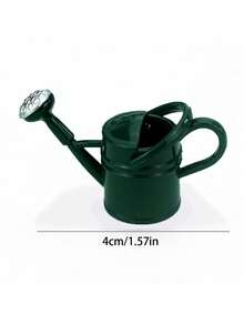 Bình tưới cây mini cho nhà búp bê, bình tưới bằng sắt và da, đồ trang trí thu nhỏ cho nhà búp bê BJD dùng trang trí sân vườn, sân trong, sân vườn, bãi cỏ. - Bình tưới cây mini - Xem 4
