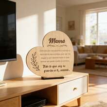 CONTRAXT Wooden Mother's Day Card. Original Mother's Day Card. Mom's Birthday Card. Gift For Mom. Happy Mother's Day Card (Wooden). - A - View 5