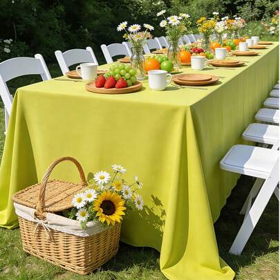 1 chiếc khăn trải bàn cắm trại ngoài trời, khăn trải bàn ăn hình chữ nhật dày dặn sang trọng dùng trong các dịp lễ hội và đám cưới.