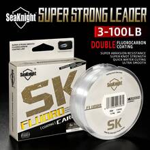Dây câu SeaKnight 100M/50M phủ lớp Fluorocarbon, dây dẫn monofilament hai lớp phủ Fluorocarbon, dây dẫn 3-100LB - trắng - Xem 2