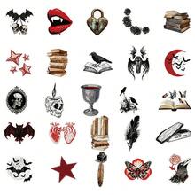 50pcs Eternal Night Court Stickers For Scrapbook, Diary, Planner, Guitar, Skateboard, Phone Case, Laptop, Suitcase - View 6