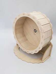 一套木制仓鼠跑轮/小型宠物跑轮/仓鼠玩具/落地式仓鼠跑轮/壁挂式+立式二合一/静音仓鼠跑轮/沙鼠跑轮，静音设计，防滑安全运动玩具，小型宠物活动玩具，仓鼠解闷神器，防水防霉，易于清洁 - 彩色 - 查看 21