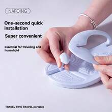 Dép xăng đan gấp gọn, nhẹ, dễ mang, thích hợp cho mùa hè ở nhà, bãi biển, du lịch, văn phòng, unisex. - Màu vàng (dép xỏ ngón) - Xem 11