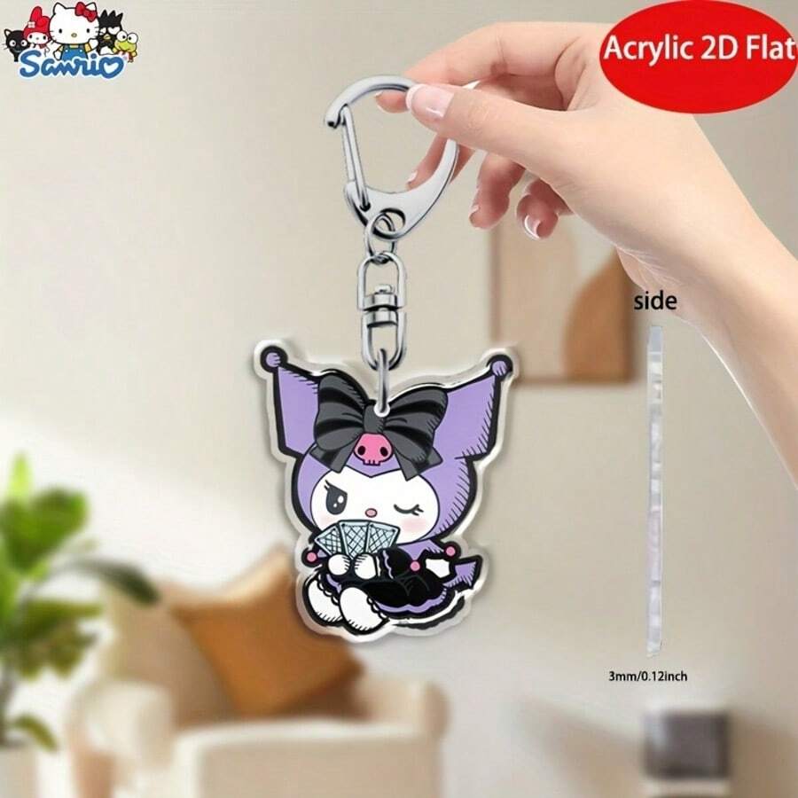 1 chiếc móc khóa nhựa acrylic phẳng 2D, mặt dây chuyền mini hình nhân vật hoạt hình dễ thương, phụ kiện trang trí balo sáng tạo, móc chìa khóa thú vị, mặt dây chuyền túi xách, móc khóa xe hơi, quà tặng bạn bè, phụ kiện trang trí túi xách thiết kế phẳng 2D, quà tặng giáo viên - Nhiều màu - Xem 1