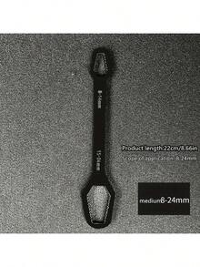 1pc Multi-Function Plum Blossom Wrench, Adjustable Self-Tightening Wrench With 8-12mm Diameter, Thick Design And Portable Handle, Suitable For Automotive Repair And Home DIY Projects - Adjustable Wrench - View 8