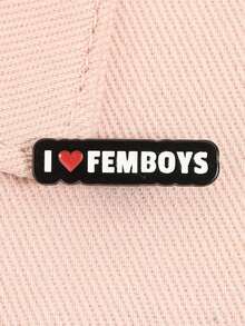 我爱（爱）伪娘珐琅胸针，男女皆宜，男女通用，趣味饰品，送给朋友的礼物 - 彩色 - 查看 3