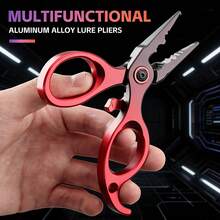 Kìm câu cá SeaKnight đa năng bằng hợp kim nhôm. - Đỏ - Xem 5