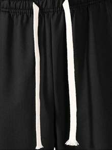 1 chiếc quần jogger nam kiểu boyfriend, thích hợp cho chạy bộ, tập luyện, thể dục, quần rộng rãi cho thể thao mùa xuân/hè. - màu đen - Xem 4