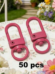 10-Pack Alloy Swivel Lobster Clasp Keychain - Multi-Functional Spring Hook Key Ring For Handbags And Accessories - Multicolor - View 15