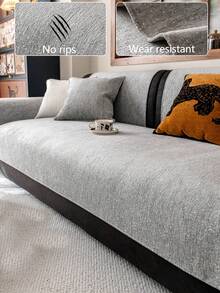 1 vỏ đệm sofa dùng được cả bốn mùa, kiểu dáng hiện đại tối giản, chống trượt, chống bụi và có thể giặt được, màu xám tươi mát và thời trang, mềm mại và không phai màu, thân thiện với thú cưng, phù hợp với sofa hình chữ L và sofa 1/2/3/4 chỗ ngồi. - Xám - Xem 2