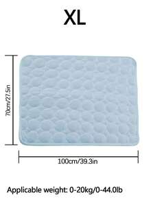 1pc Multi-Purpose Cooling Mat, Breathable & Washable Thin Pet Pad Suitable For Small/Medium/Large Cats & Dogs In Summer (Important Note: This Is A Thin Mat, Not A Thick Ice-Like Material) - Baby Blue - View 14