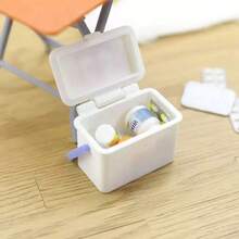 1:12 dockhusminiatyr medicinsk låda dekor, bondgårdsscenmodell, liten realistisk första hjälpen-kit tillbehör, dockhus landsbygdsrekvisita, pastoral skrivbordsdekor, miniatyrscenbyggtillbehör, fotografibakgrundsdekoration, gör-det-själv-fotograferingsrekvisita, miniatyrmodelllandskap - Multifärgad - Visa 6