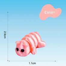 25/15/5pcs Set 3D Printed Cute Cartoon Mini Animal Figurines - Realistic Multi-Color Toys Collection, 10 Random Styles, Suitable For Children 3+ Years Old Desktop Decor, Cool Birthday Gift For Boys And Girls - Multicolor - View 7