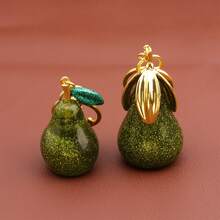 Llavero creativo con forma de pera, accesorio de bolso con tema de fruta, colgante, accesorio para mochila, anillo de llave - un regalo de joyería para amigos - Multicolor - Ver 9