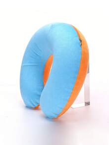 U-Shaped Portable Comfortable Breathable U-Shaped Pillow, Airplane Neck Pillow Unisex Soft Neck Pillow Suitable For Travel, Car, Home, Office, Airplane And Study, Inflatable Neck Pillow Outdoor Essential Travel Gear, Summer Camping, Soft - Multicolor - View 24