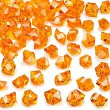 121pcs Fake Acrylic Ice Stones, Transparent Acrylic Fake Diamond Filler For Vases, Plastic Crystal Clear Fake Crushed Ice Stones, Acrylic Gems Suitable For Home Decor, Tabletop Scattering, Events, Wedding Decoration, Photo Props - 121pcs - View 16