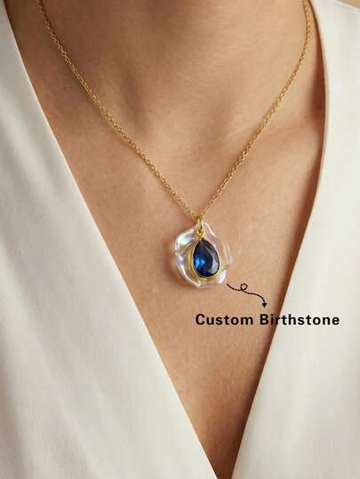 Dây chuyền đá quý hình giọt nước lấp lánh, sang trọng, được thiết kế riêng, phù hợp cho du lịch, đi biển, đeo hàng ngày, chất liệu thép không gỉ, nhiều màu sắc, phong cách cổ điển tối giản, dễ thương, món quà cá nhân hóa độc đáo dành cho anh ấy/cô ấy, bạn trai, bạn gái, bố, mẹ, gia đình, bạn bè, kỷ niệm, sinh nhật, tốt nghiệp, dạ hội, Ngày của Mẹ.