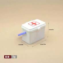 1:12 dockhusminiatyr medicinsk låda dekor, bondgårdsscenmodell, liten realistisk första hjälpen-kit tillbehör, dockhus landsbygdsrekvisita, pastoral skrivbordsdekor, miniatyrscenbyggtillbehör, fotografibakgrundsdekoration, gör-det-själv-fotograferingsrekvisita, miniatyrmodelllandskap - Multifärgad - Visa 3