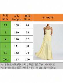 Casual Sexy European And American Elegant Women Backless Shoulder Straps Sleeveless Drape Party Temperament Long Dress Dress - 11 - 查看 3