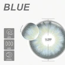 Eyeshare 1副自然色年抛型蓝色眼镜，适合约会或日常佩戴，也适合派对佩戴。 - 藍色 - 查看 5