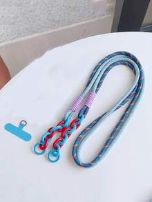 1pc Adjustable Lanyard Strap, High-End Shoulder Hanging Chain, Anti-Lost Anti-Drop Phone Holder, Suitable For Men And Women, Durable And Fashionable - Multicolor - View 7