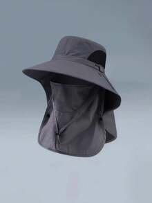 Unisex Wide Brim Bucket Hat With Face & Neck Flap, Breathable Mesh Design, Waterproof Quick-Dry, Adjustable Chin Strap, Suitable For Hiking, Camping, Gardening, Beach, Cycling, Travel And Other Outdoor Activities - A - View 20