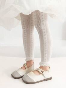 Bộ 2 quần legging cho bé gái, kiểu có đai và không đai, chất liệu lưới thoáng khí, nhẹ và dễ thở, hoàn hảo cho bé mặc hàng ngày. - Nhiều màu - Xem 5