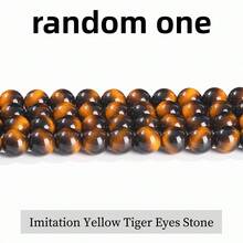 Colorful Tiger Eye Agates Stone Beads Round Loose Spacer Beads For Jewelry Making DIY Bracelet Necklace - Multicolor - View 13