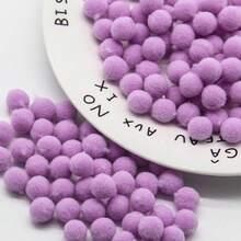 230 quả cầu bông hỗn hợp 8mm, mềm mại, bông xù, hình macaron, bông xù Giáng sinh, nhiều màu sắc, hiệu ứng chuyển màu, đồ trang trí thủ công DIY - Quả cầu lông 8mm - Xem 14