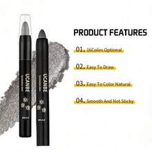 16Pcs Matte Pearl Multi-Color Eyeshadow Sticks, Glitter Stick, Pearl Highlighter, Glitter Eyeshadow Stick, Matte Waterproof Bold Multi-Color Eyeshadow Stick - Nhiều màu - Xem 6