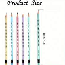 30/60pcs Pre-Sharpened HB Pencils With Top Erasers, Suitable For School, Teachers, Writing, Drawing And Sketching, Back To School - Multicolor - View 6
