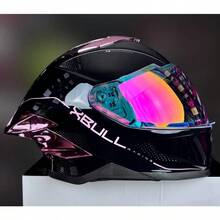 "Casco para Moto Xbull Quantum Mujer – Diseño Negro/Rosa Brillo, Ideal para Dama" - Negro/Rosa1 - Ver 9