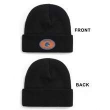 1pc Boise State Broncos  Retro Casual Knit Hat, Unisex Fashion  Sun Hat, Trucker Hat, Beach Hat, Fishing Hat, Suitable For Competition Venue,Travel, Party, Fun, Country, Birthday, Daily Casual Outdoor Wear Gifts - màu đen - Xem 5