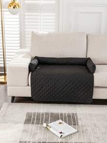 1 tấm thảm cho thú cưng dùng được cả bốn mùa, đệm sofa kiêm giường ngủ cho chó và mèo. - màu đen - Xem 6